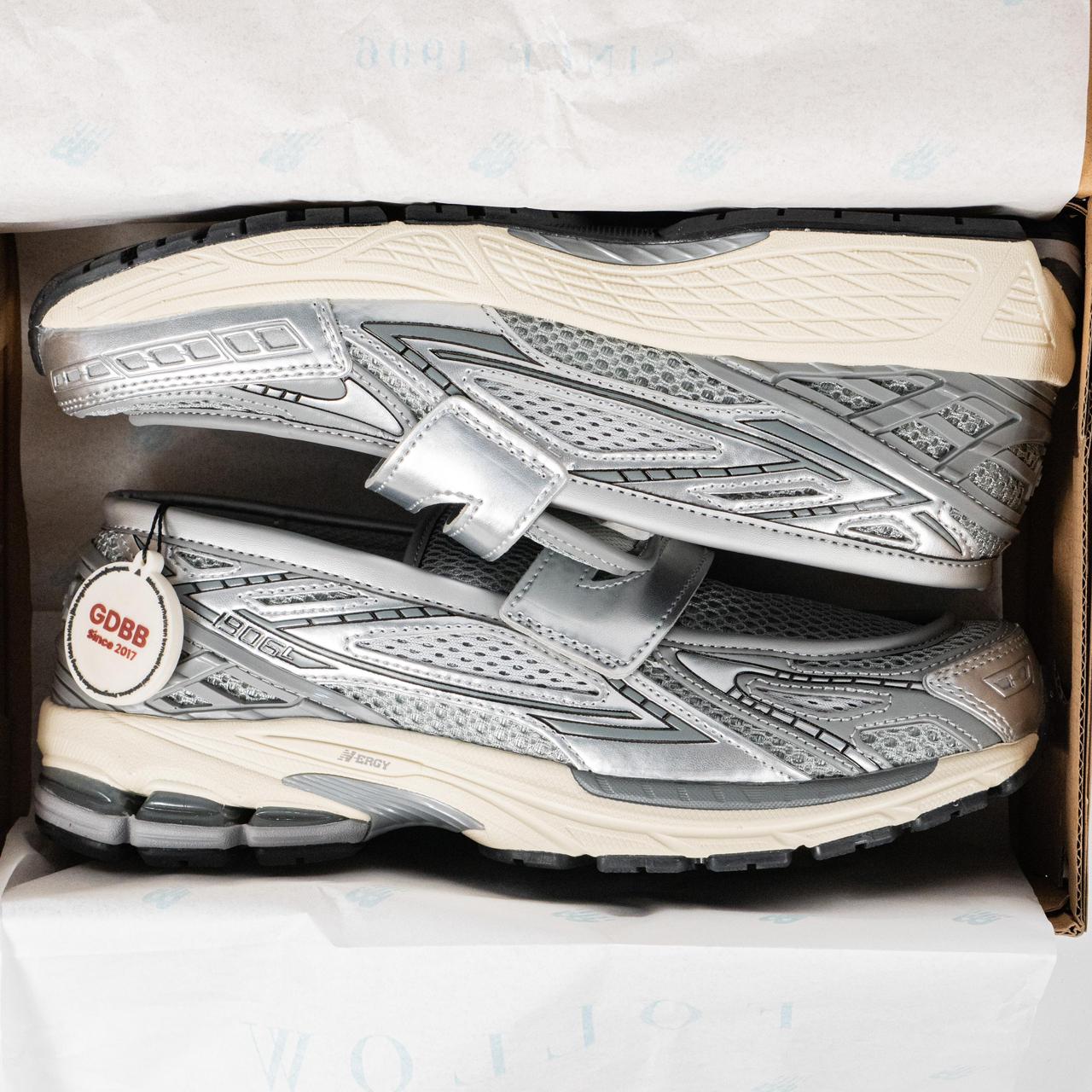 Sepatu New Balance NB 1906L Loafers Silver Shadow Grey Sneakers Authentic - Image 5