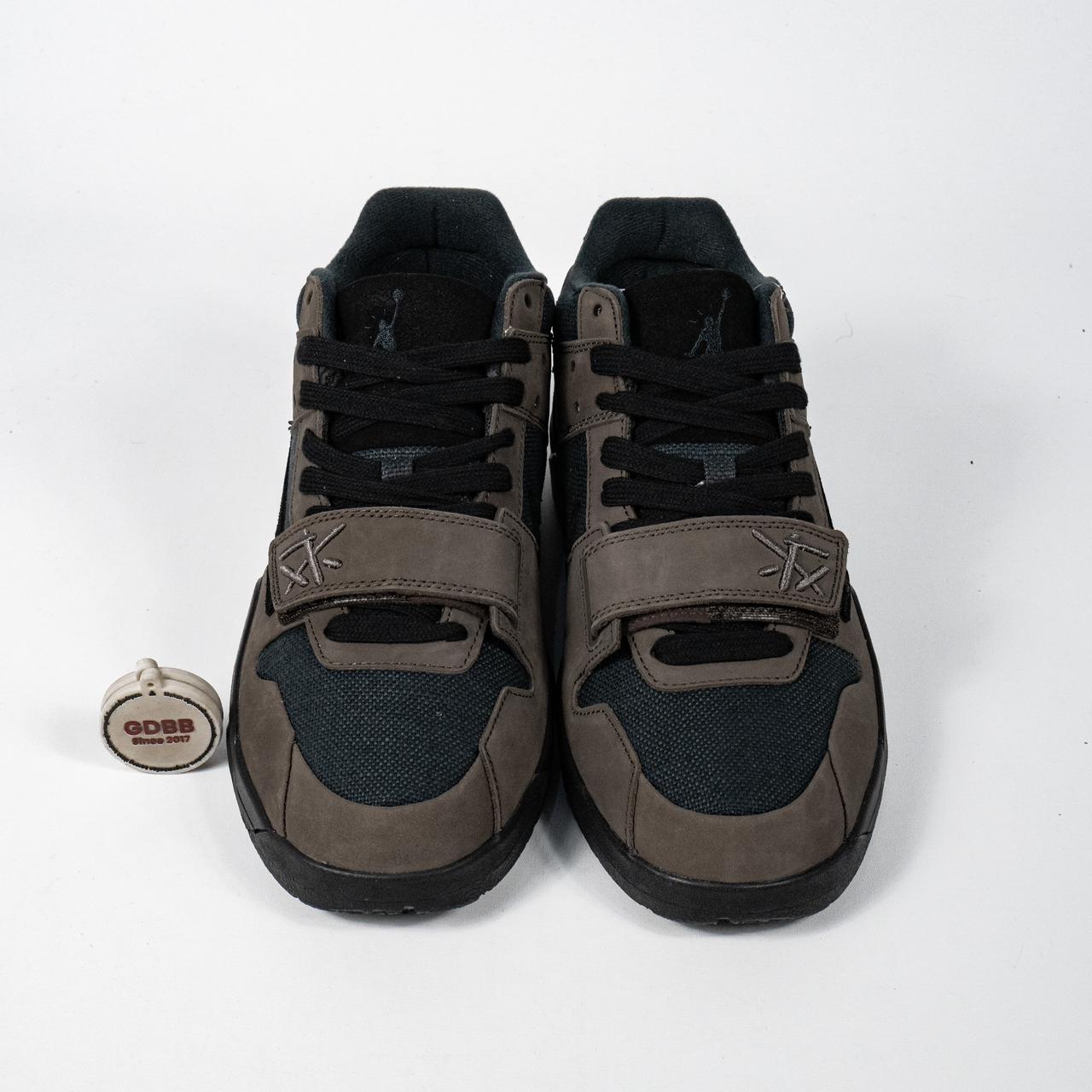 Sepatu Nike Travis Scott Jordan Jumpman Jack Trainer Dark Mocha Sneakers Authentic - Image 4