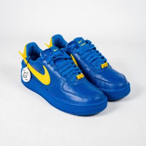 Sepatu Nike Air Force 1 Low AMBUSH Game Royal Blue Yellow Authentic