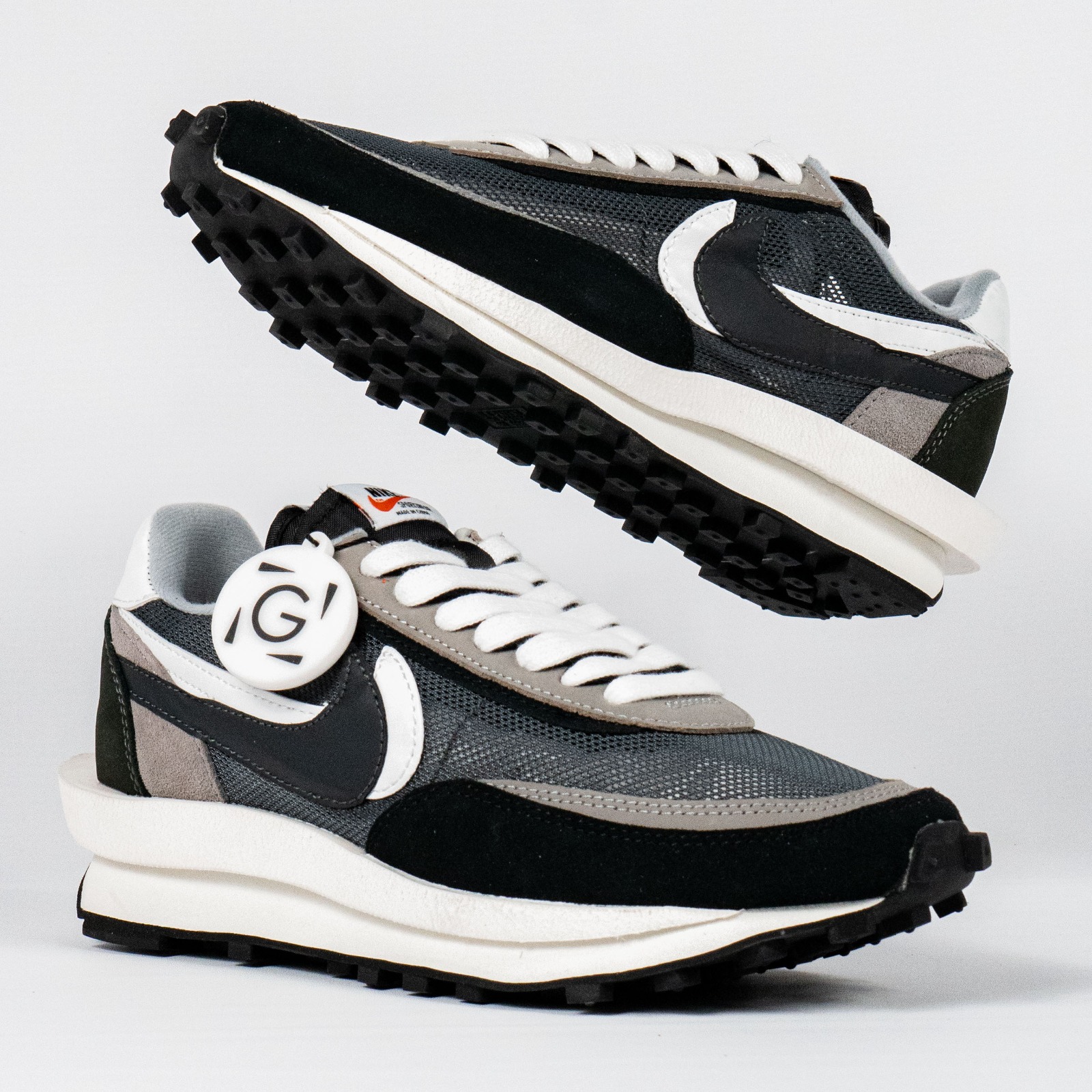 Sepatu Nike Sacai LD Waffle Undercover Black Grey White Sneakers Authentic