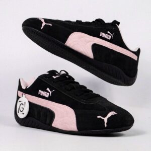 Sepatu Puma Speedcat OG Black Pink Suede Sneakers Authentic