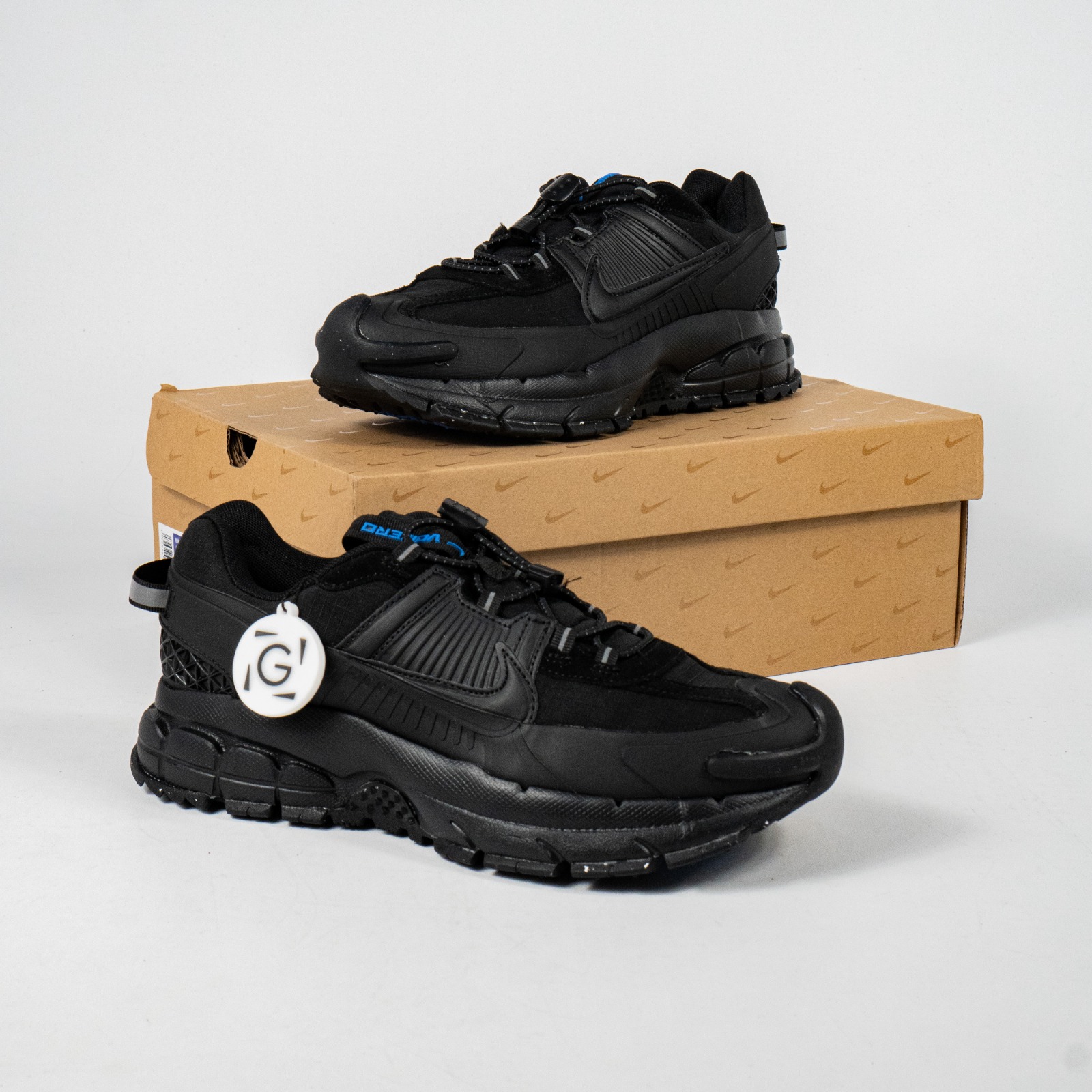 Sepatu Nike Zoom Vomero Roam Black Racer Blue Sneakers Authentic - Image 4