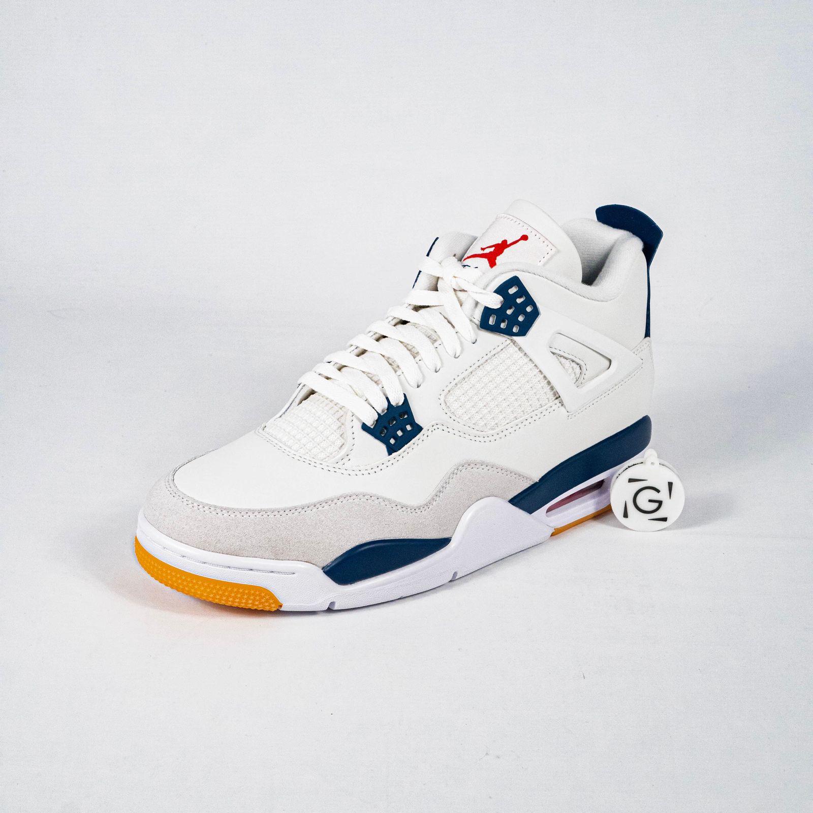 Sepatu Nike Air Jordan 4 SB Navy Midnight Sneakers Authentic - Image 2