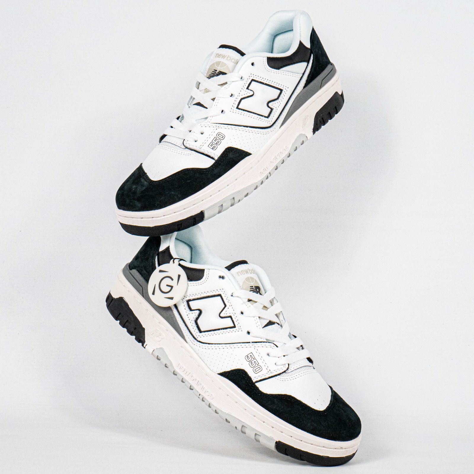 Sepatu NB 550 White Black Rain Cloud Sneakers Casual Authentic - Image 5