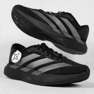 Sepatu Adizero EVO SL Black Silver Iron Metallic Sneakers Authentic