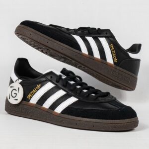 Sepatu Adidas Handball Spezial Black White Gum Leather Sneakers Authentic