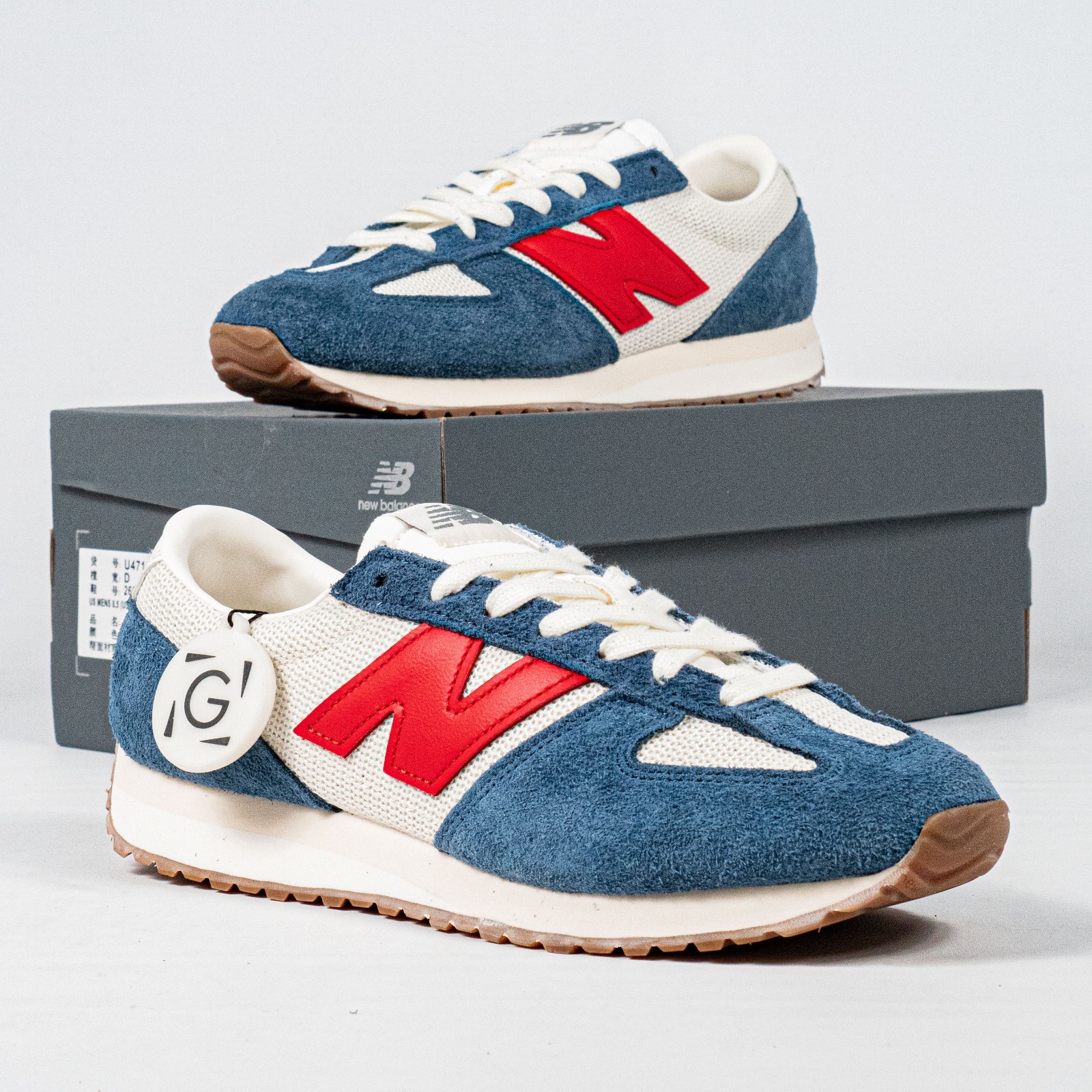 Sepatu NB New Balance 471 Navy True Red Sneakers Authentic - Image 3