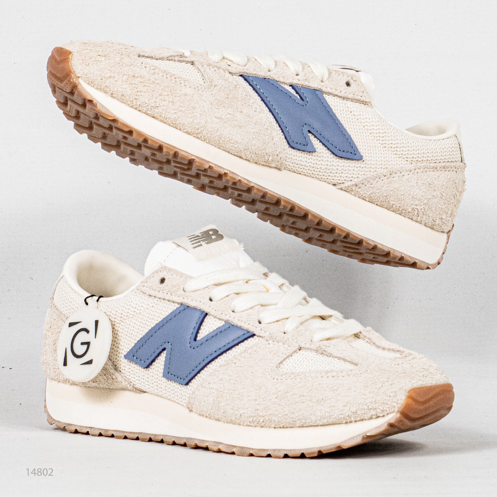 Sepatu NB New Balance 471 Timberwolf Beige Blue Sneakers Authentic