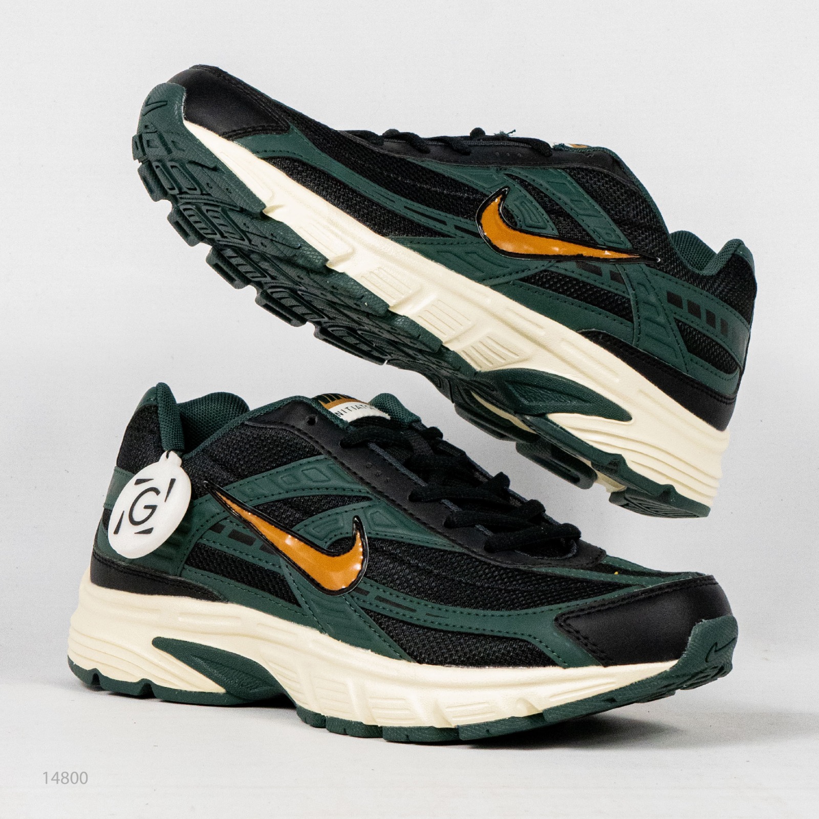 Sepatu Nike Initiator Vintage Green Bronzine Black Sneakers Authentic