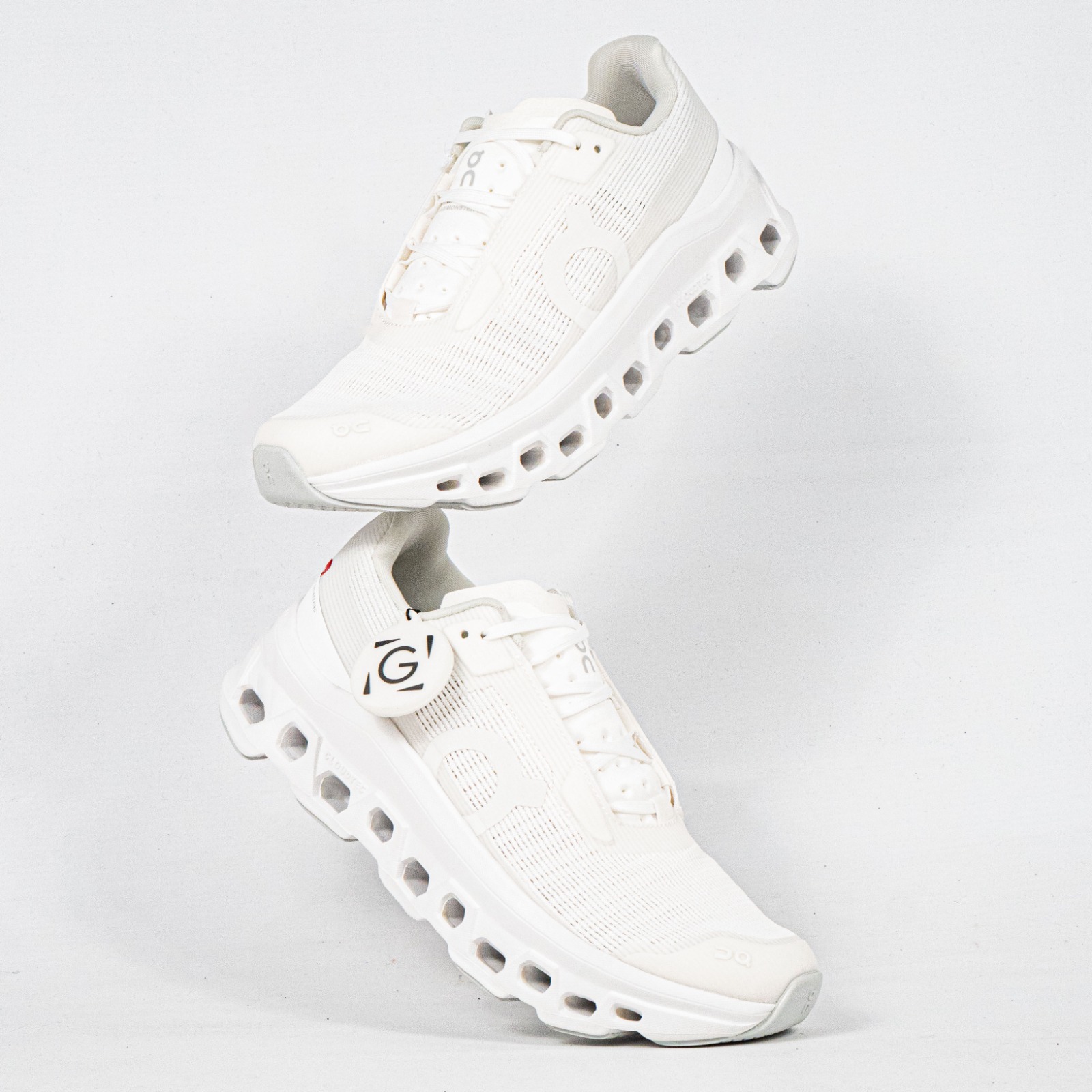 Sepatu On Running On Cloudmonster Void All White Sneakers Authentic - Image 5