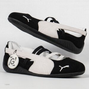 Sepatu Speedcat Ballet Suede Black White Sneakers Authentic
