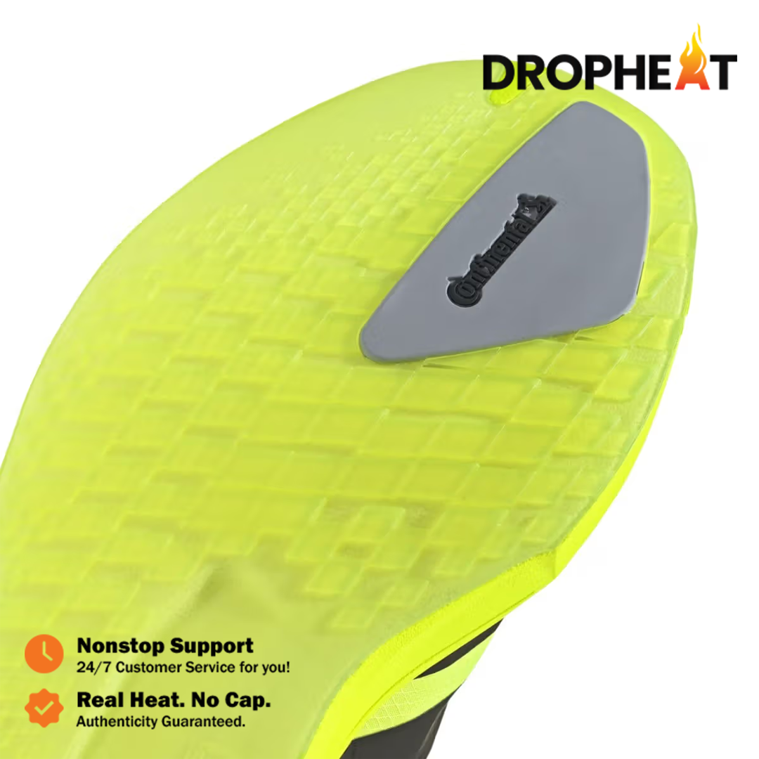 Sepatu Adidas Adizero Adios 9 Lucid Lemon Black Sneakers Authentic - Image 3