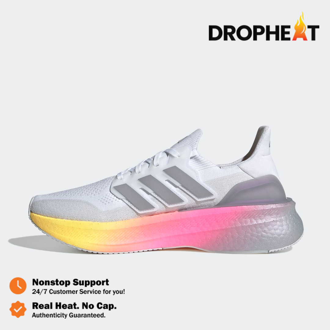 Sepatu Adidas Ultraboost 5 White Multicolor Running Sneakers Authentic - Image 2