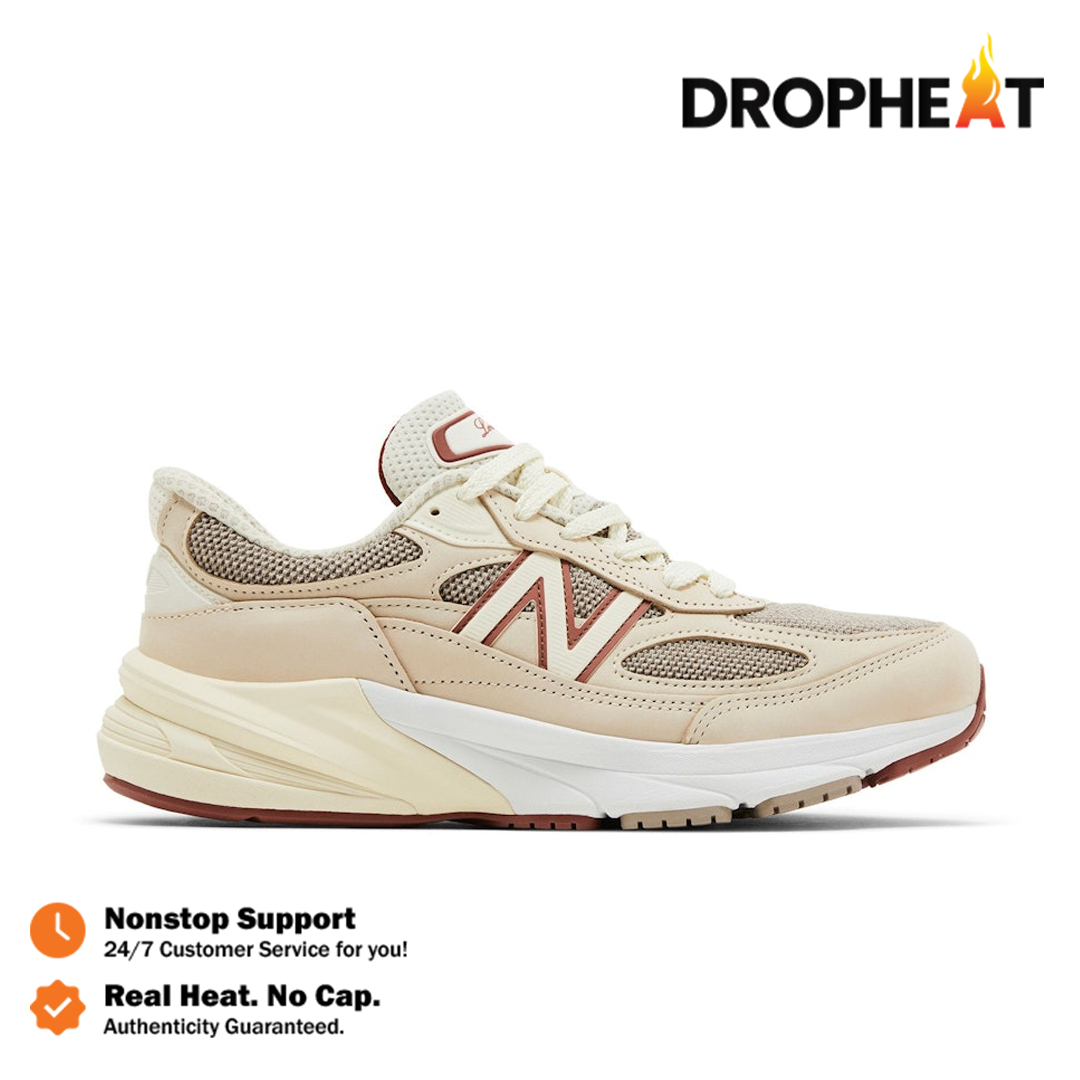 New Balance 990V6 Loro Piana Raw Cashew Made in USA Cream Authentic