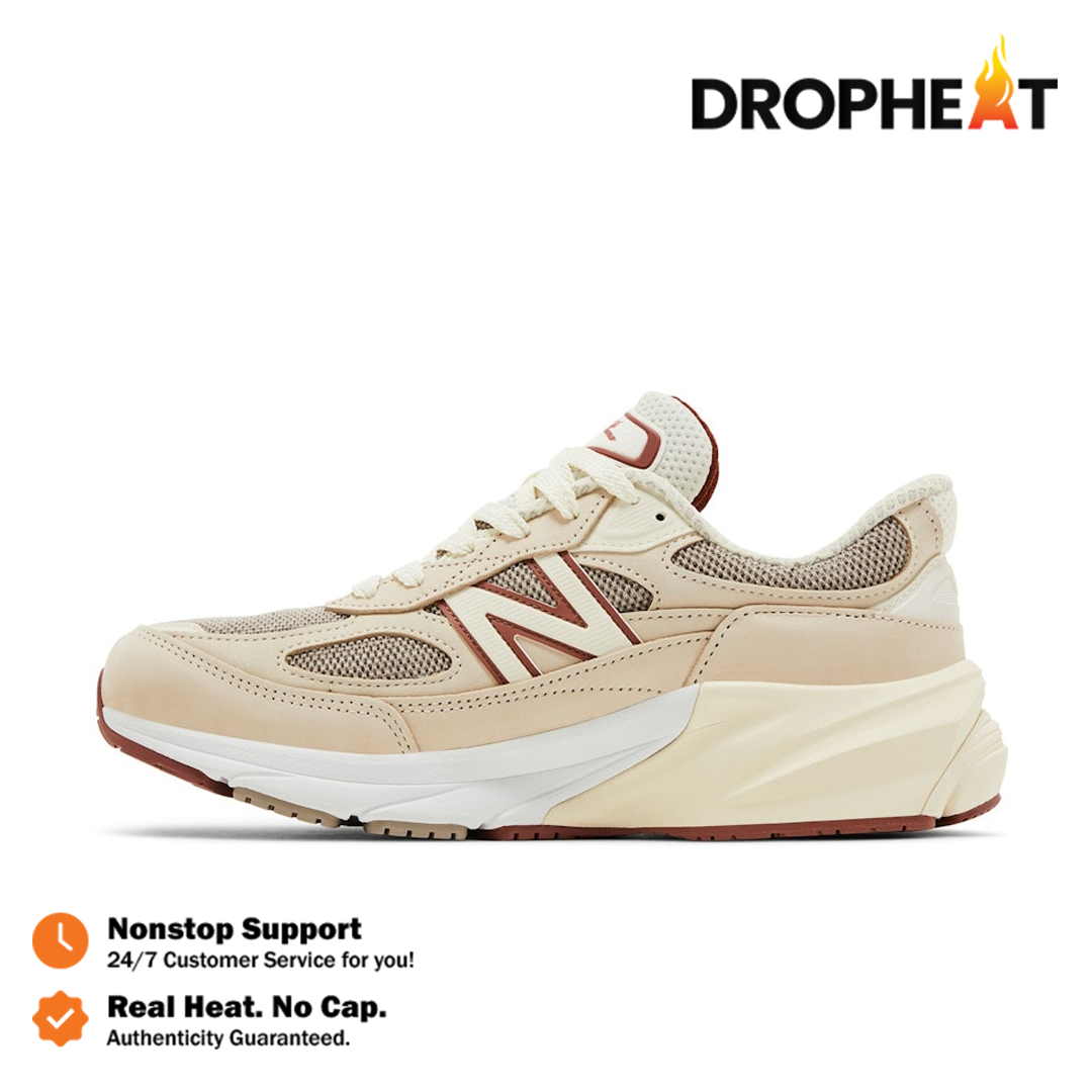 New Balance 990V6 Loro Piana Raw Cashew Made in USA Cream Authentic - Image 2