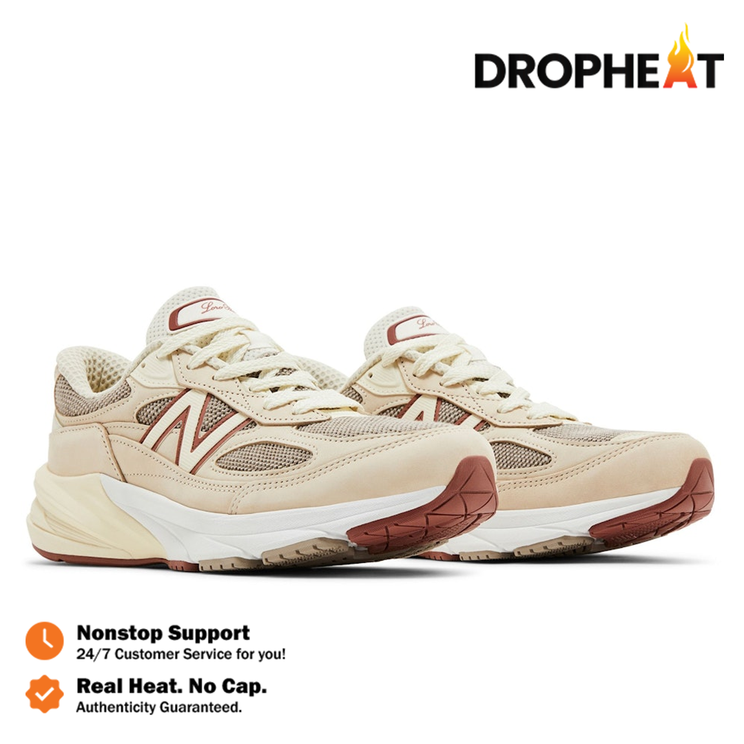 New Balance 990V6 Loro Piana Raw Cashew Made in USA Cream Authentic - Image 4