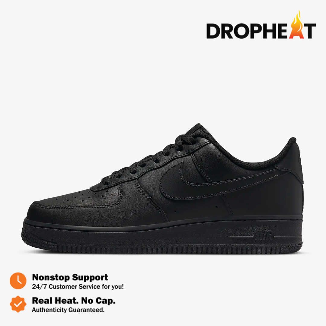 Air Force 1 Low 07 Allblack Fullblack Authentic - Image 2