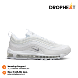 Sepatu Nike Air Max Airmax 97 Triple White Allwhite Sneakers Authentic