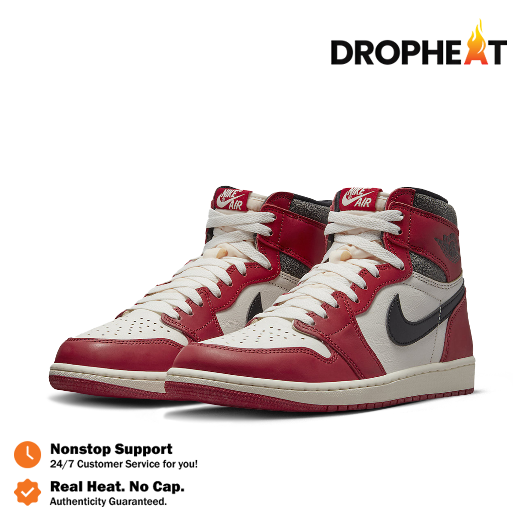 Nike Air Jordan 1 High Chicago Lost And Found 2022 Red White Black Authentic - Image 4