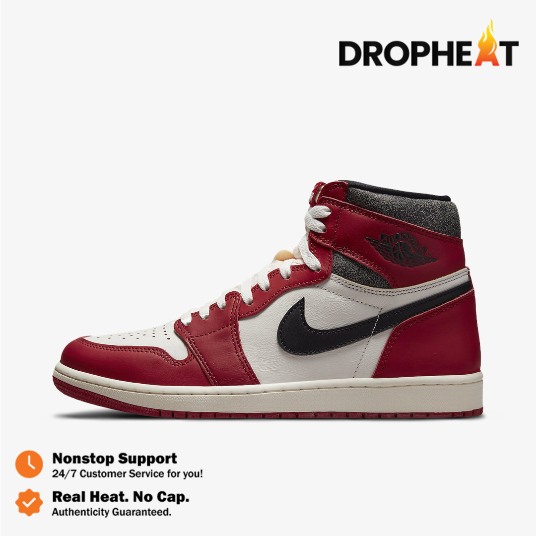 Nike Air Jordan 1 High Chicago Lost And Found 2022 Red White Black Authentic - Image 2