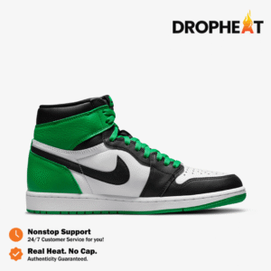 Nike Air Jordan 1 Retro High OG Lucky Green White Black Authentic