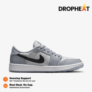 Nike Air Jordan 1 Retro Low Golf Wolf Grey Black Panthom Phantom White Authentic