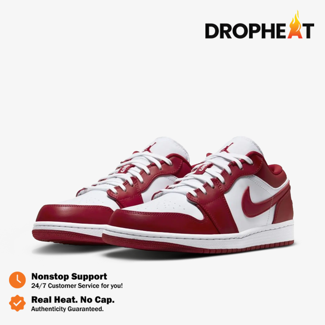 Nike Air Jordan 1 Low Gym Red White Red Authentic - Image 4