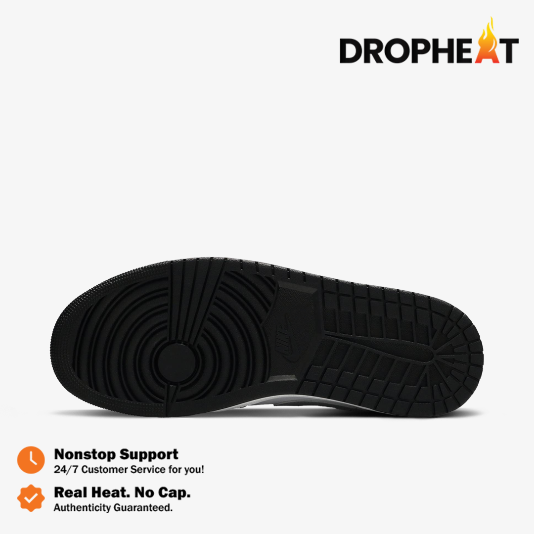 Nike Air Jordan 1 Low Black Medium Grey Shadow Grey 3.0 Black White Grey Authentic - Image 3