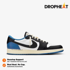 Nike Air Jordan 1 Low x Travis Scott x Fragment Blue White Black Authentic