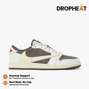 Nike Air Jordan 1 Low x Travis Scott Reverse Mocha Brown White Authentic