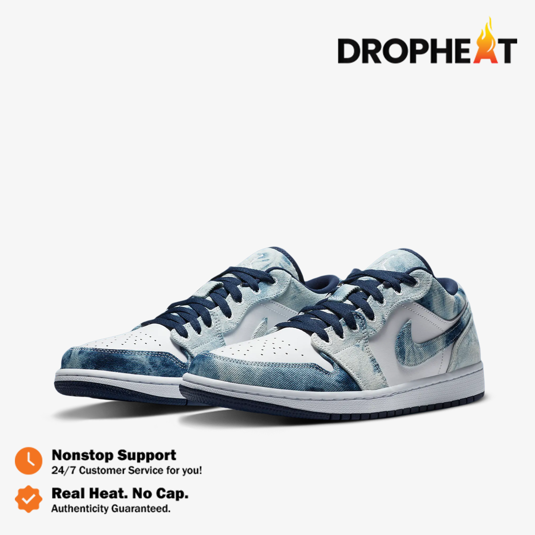 Nike Air Jordan 1 Low Washed Denim Authentic - Image 4