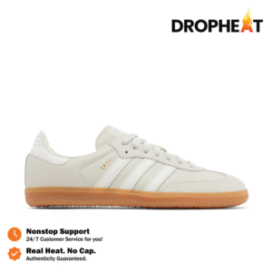 Sepatu Adidas Samba OG Aluminum Gum White Sneakers Authentic