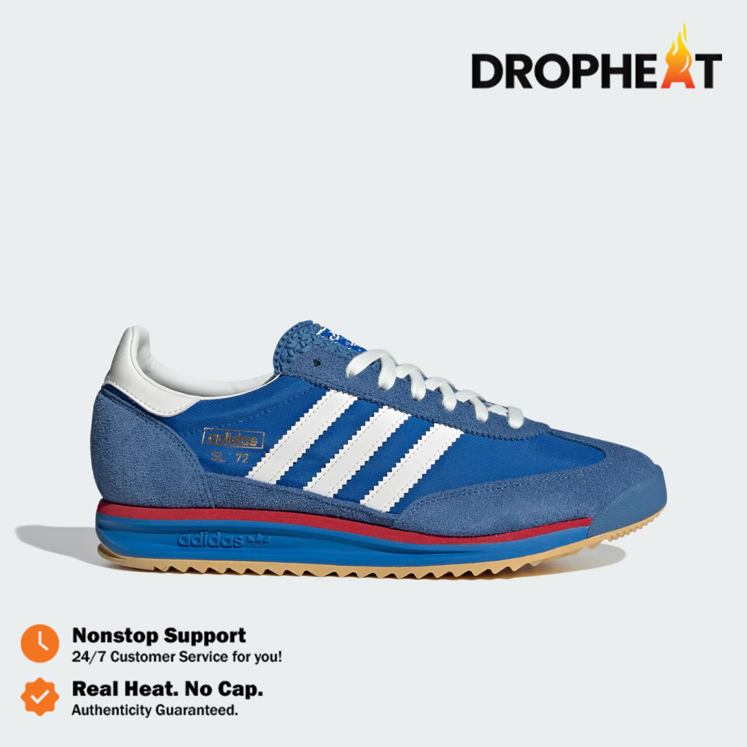 Sepatu Casual Adidas SL 72 RS Blue Core Blue White Red Authentic
