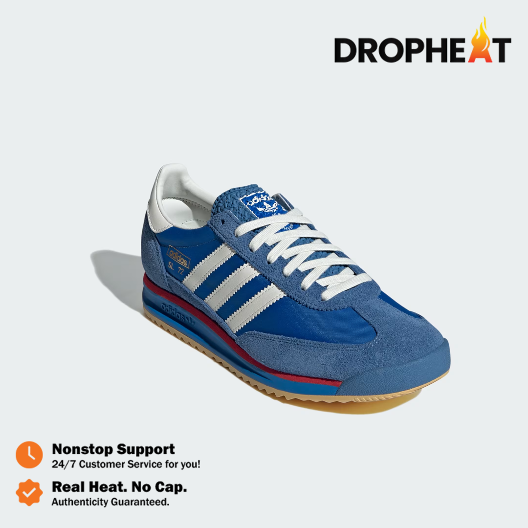 Sepatu Casual Adidas SL 72 RS Blue Core Blue White Red Authentic - Image 3