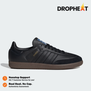 Sepatu Adidas Samba OG Core Black Gum Allblack Gum Sneakers Authentic