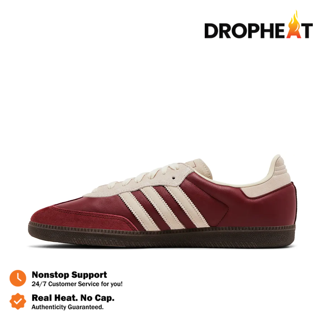 Sepatu Samba OG Preloved Ruby Red Cream White Sneakers Authentic - Image 2