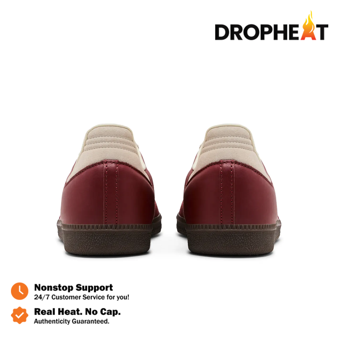 Sepatu Samba OG Preloved Ruby Red Cream White Sneakers Authentic - Image 5