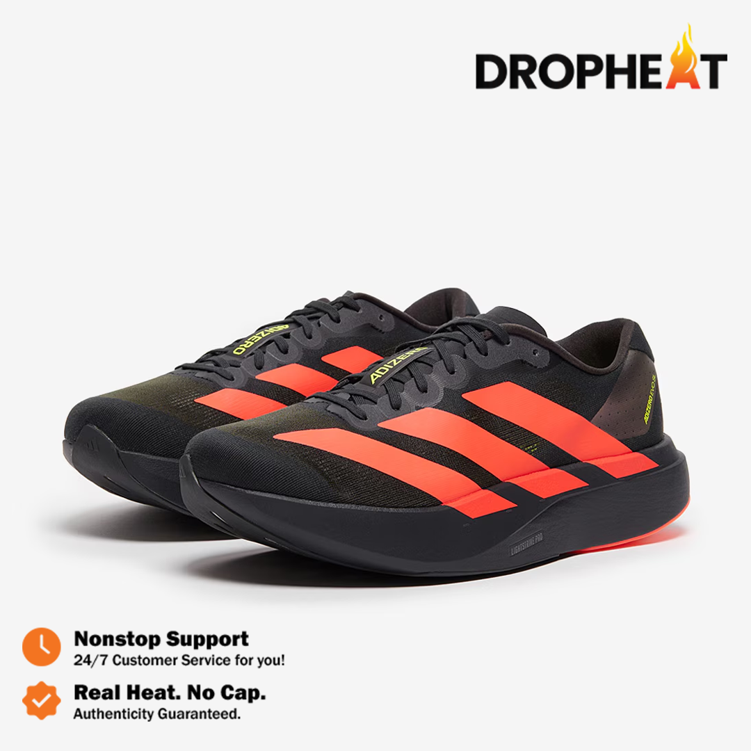 Sepatu Adizero EVO SL Black Lucid Red Sneakers Authentic - Image 5