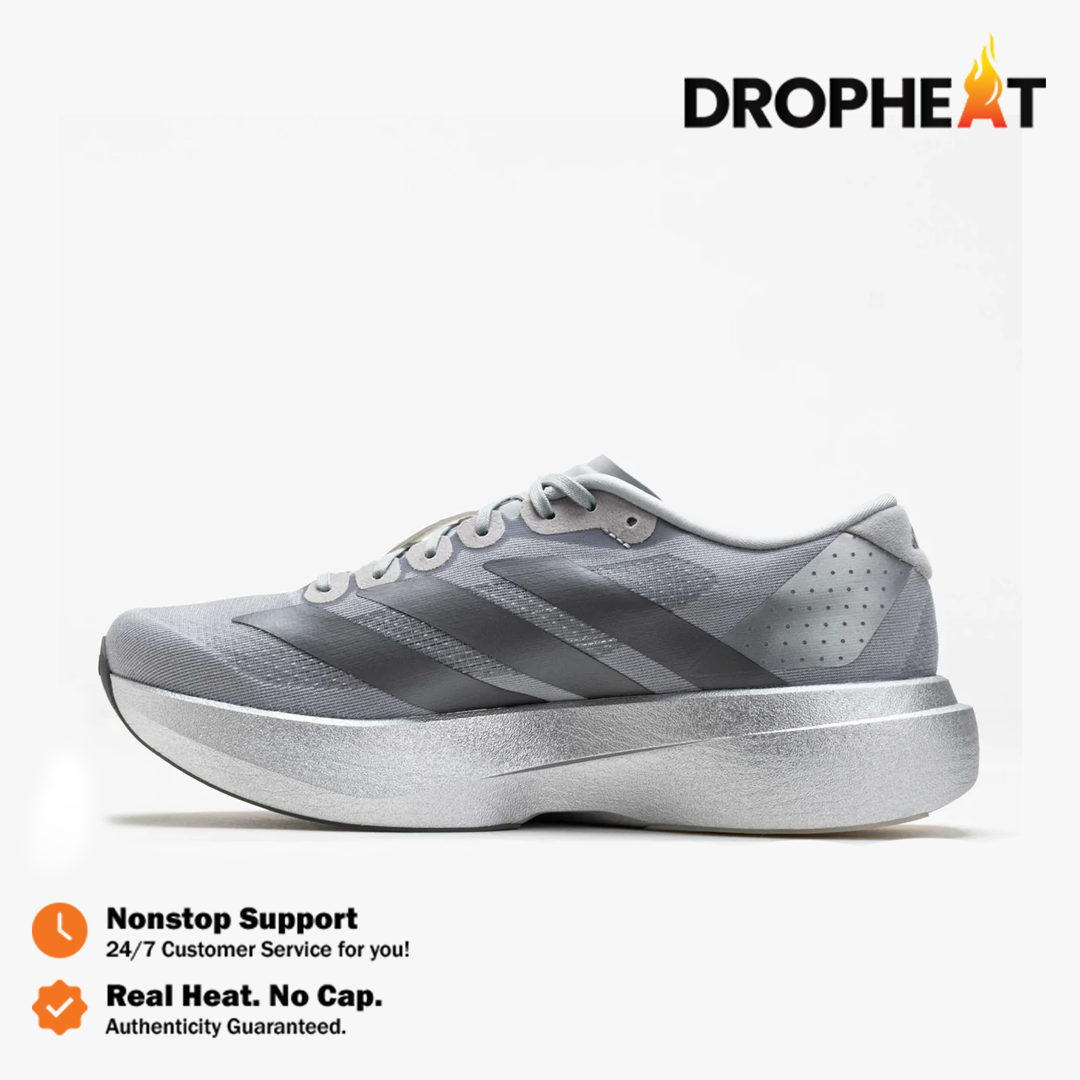 Sepatu Adizero EVO SL Silver Metallic Silver Sneakers Authentic - Image 2