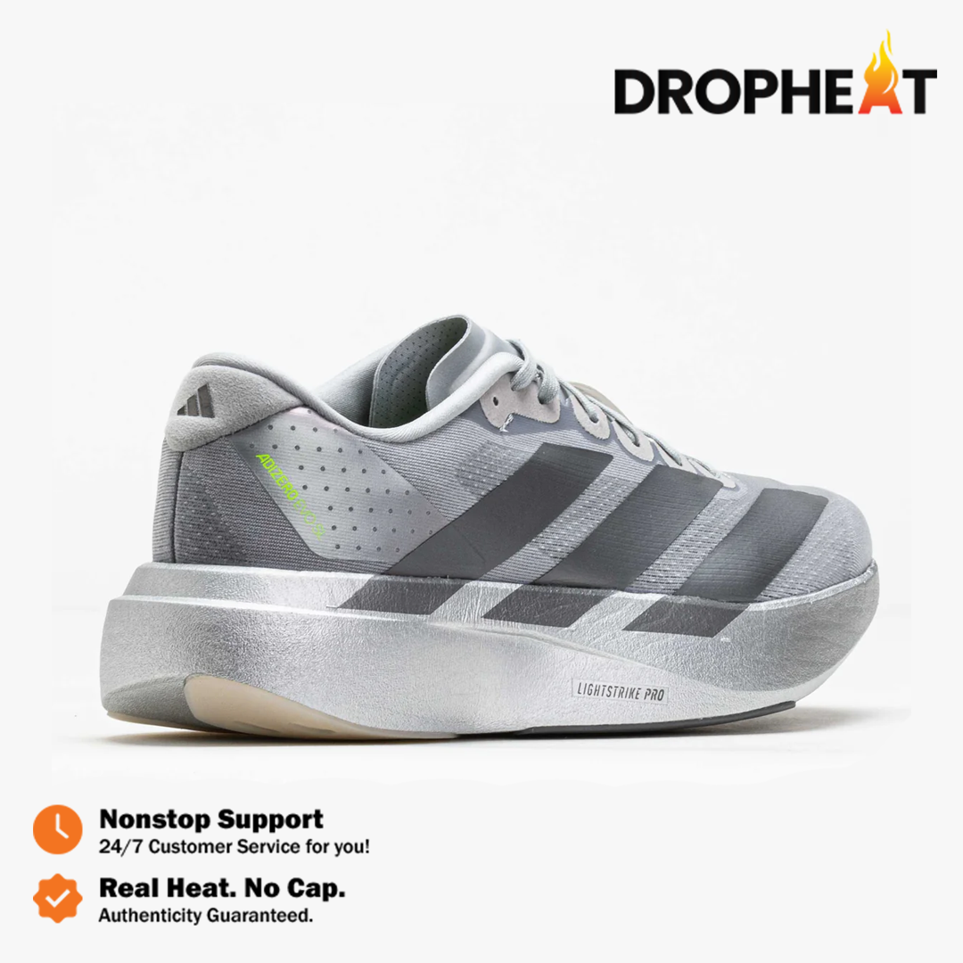 Sepatu Adizero EVO SL Silver Metallic Silver Sneakers Authentic - Image 5