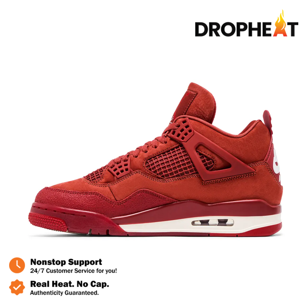Sepatu Air Jordan 4 Retro OG SP Nigel Sylvester Brick by Brick Red Bata Sneakers Authentic - Image 2