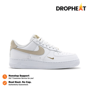 Nike Air Force 1 Low 07 Essentials White Beige Gold Authentic