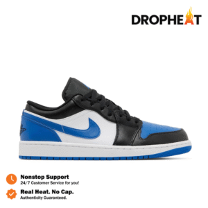 Sepatu Nike Air Jordan 1 Low Alternate Royal Toe Royal Blue Authentic