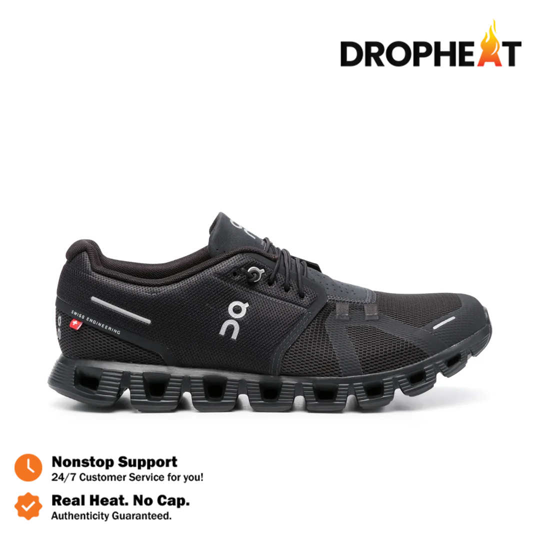 Sepatu On Running Cloud 5 Allblack Tripleblack Sneakers Authentic