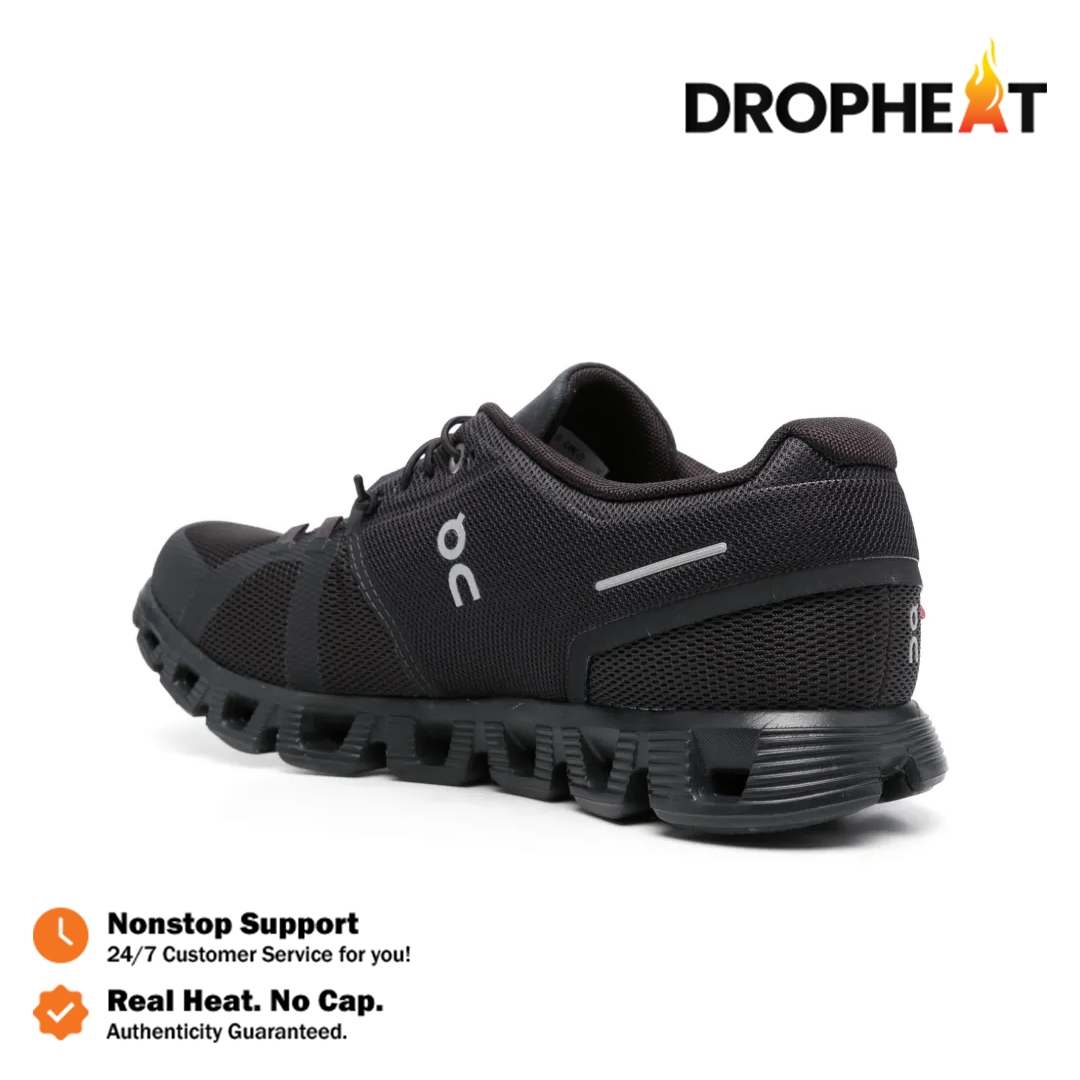 Sepatu On Running Cloud 5 Allblack Tripleblack Sneakers Authentic - Image 4