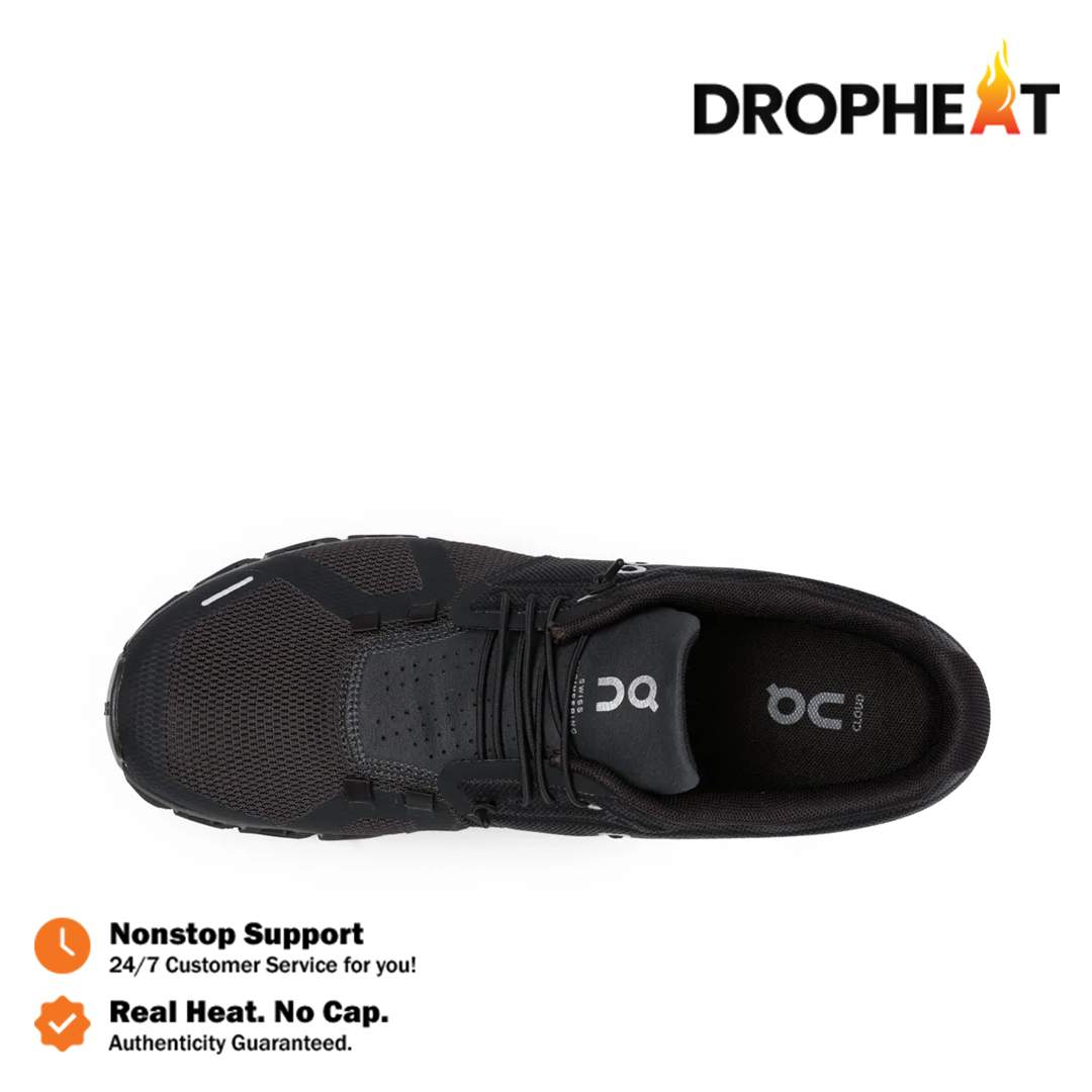 Sepatu On Running Cloud 5 Allblack Tripleblack Sneakers Authentic - Image 2