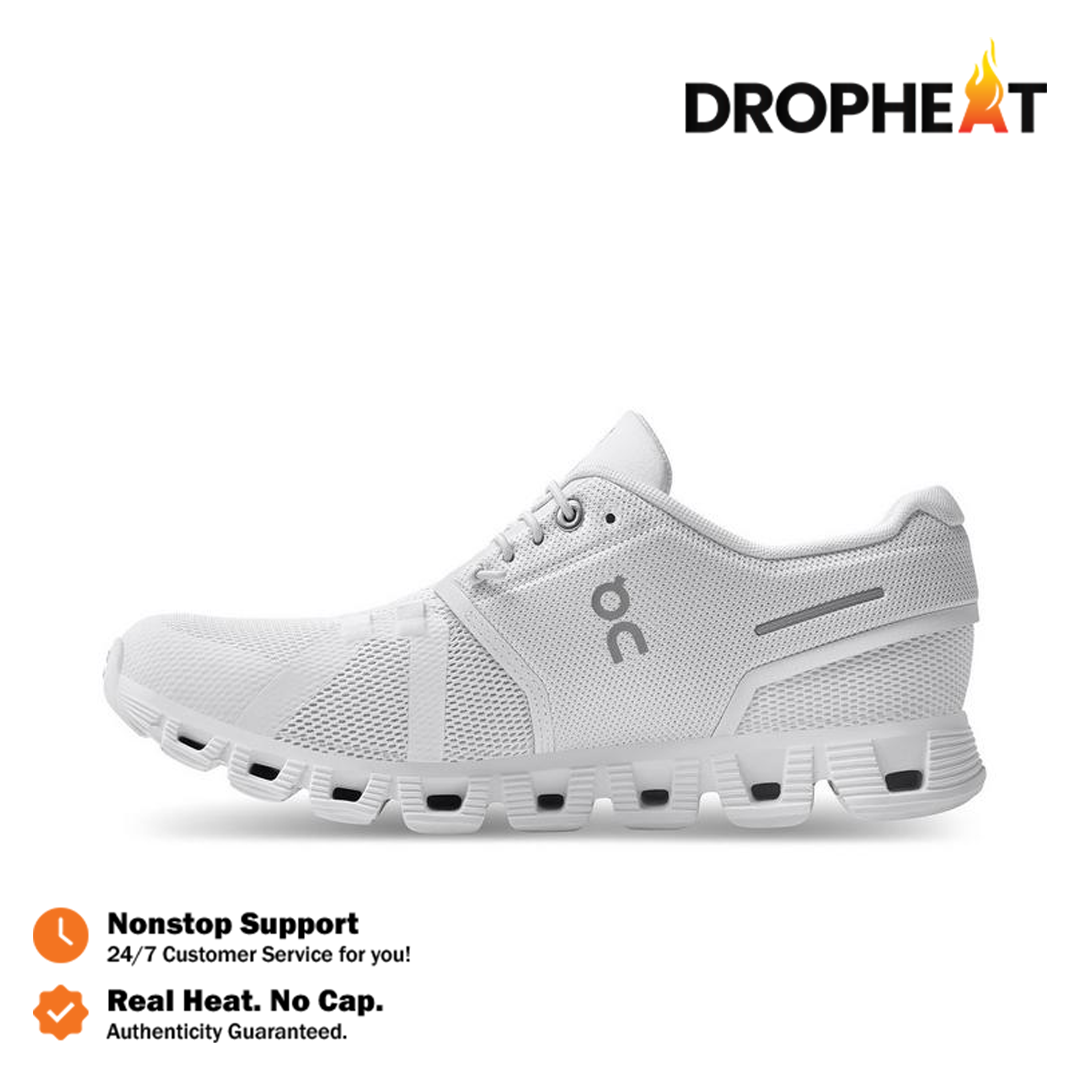 Sepatu Sneakers On Running On Cloud 5 Allwhite Authentic - Image 2