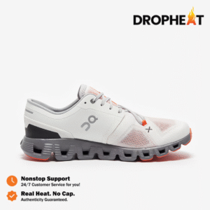 Sepatu On Running On Cloud X3 Ivory Alloy White Orange Authentic