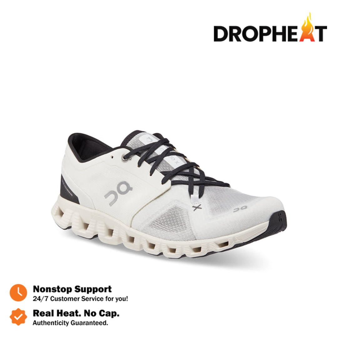 Sepatu On Running On Cloud X3 Ivory Black Sneakers Authentic - Image 3