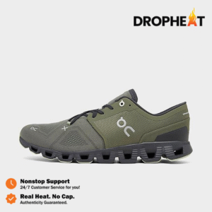 Sepatu On Running On Cloud X3 Olive Reseda Sneakers Authentic